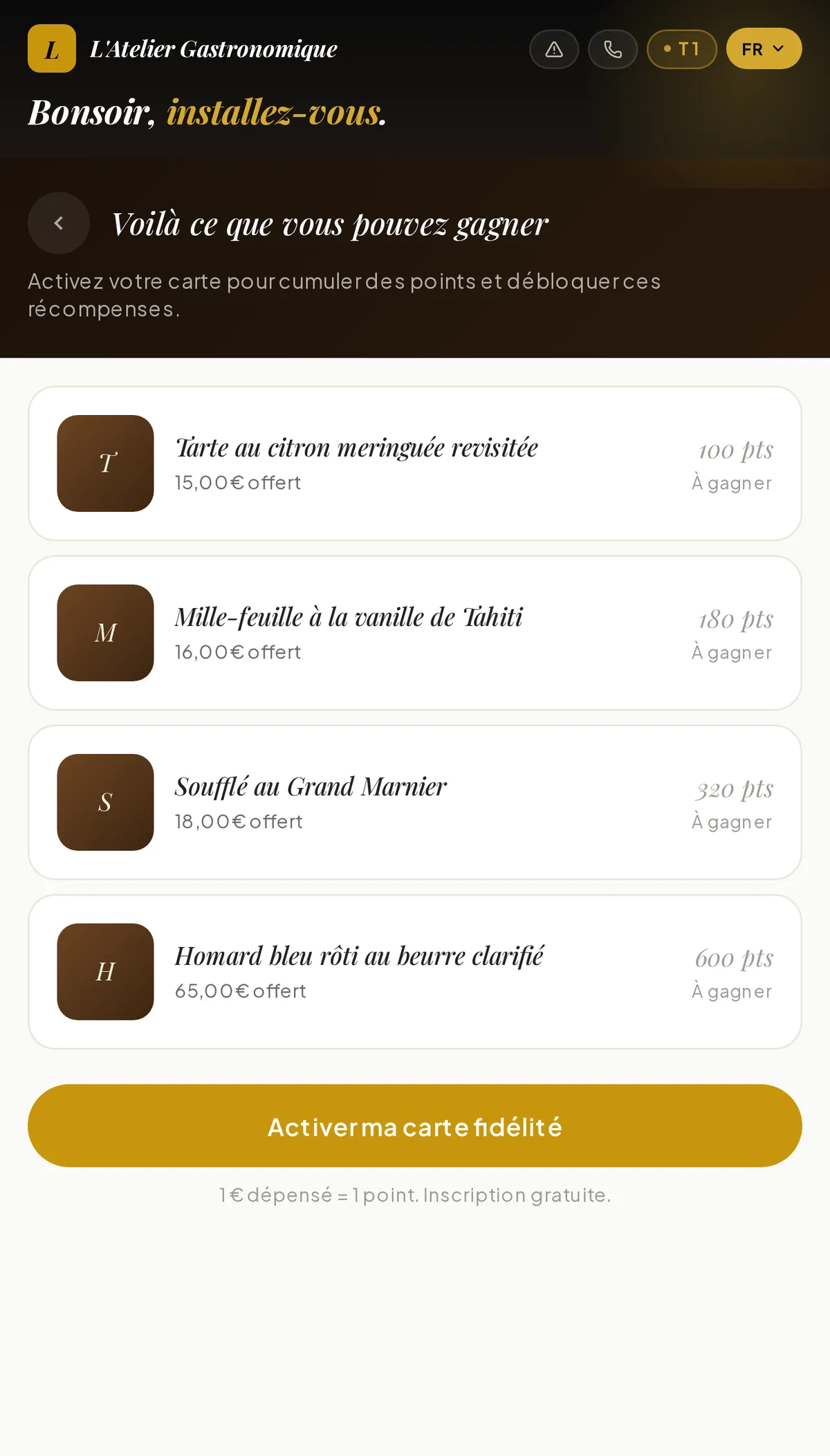 Il gagne des points, il les réclame