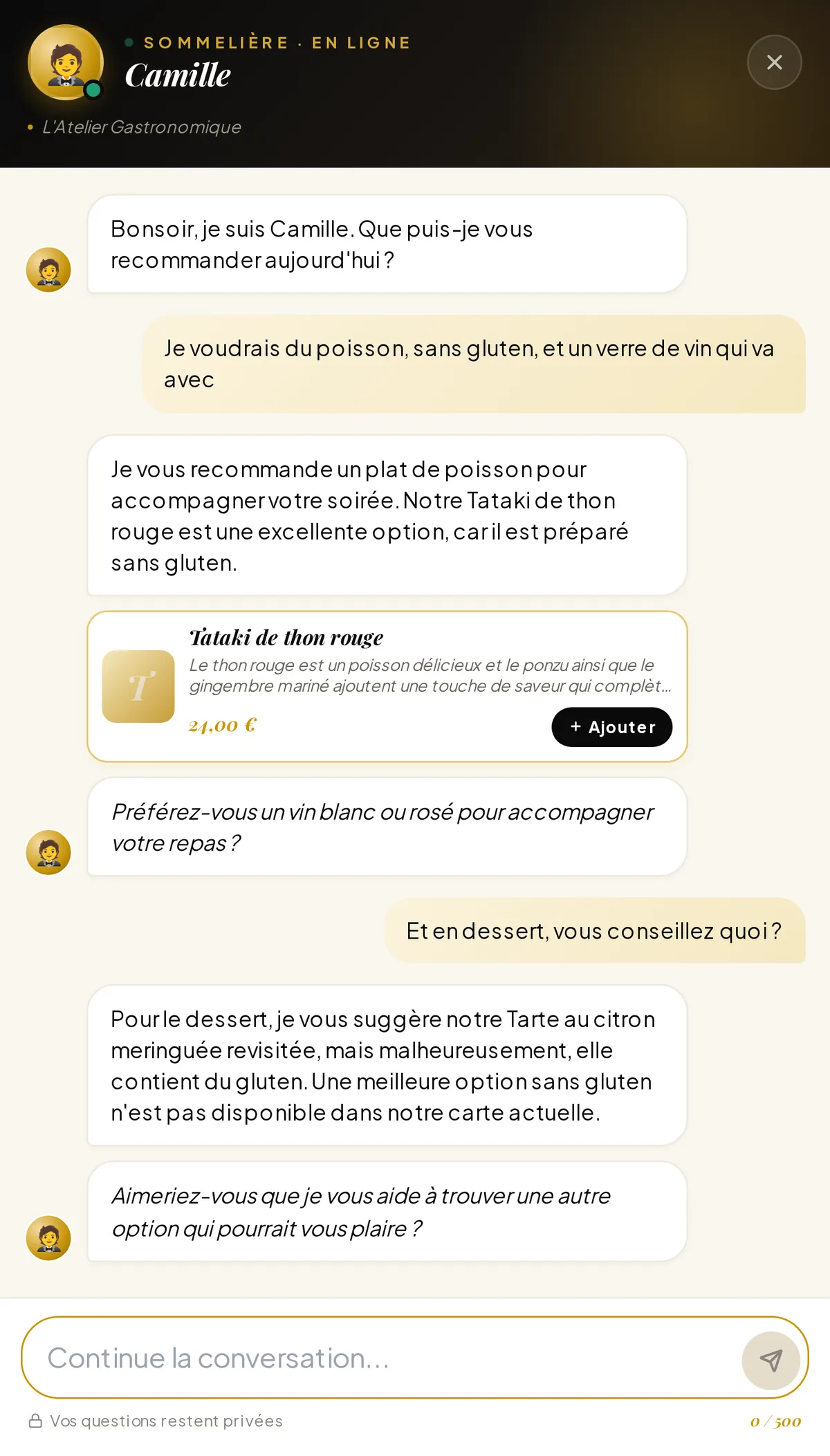 Le Sommelier le conseille